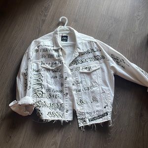 Zara oversized denim jacket